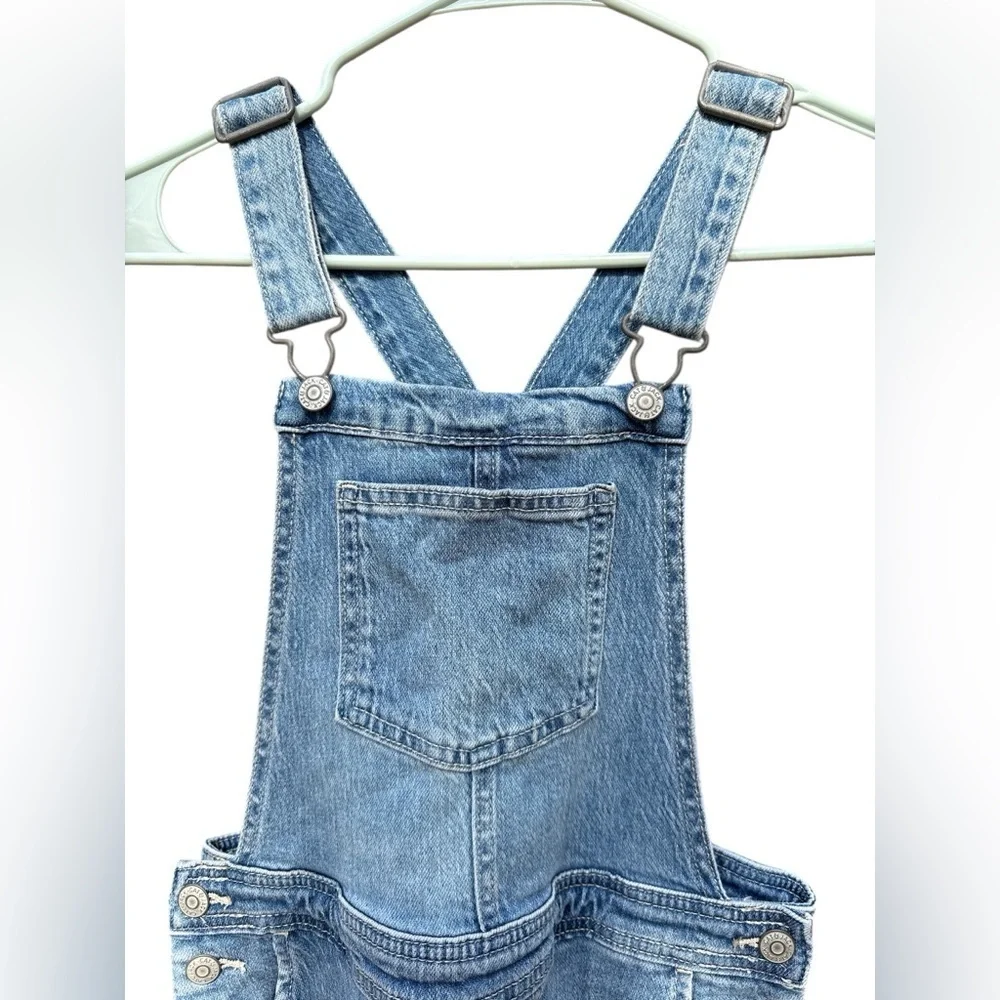 Cat & Jack Kids Blue Denim Overalls, Adjustable‎ Straps, Size 10/12
